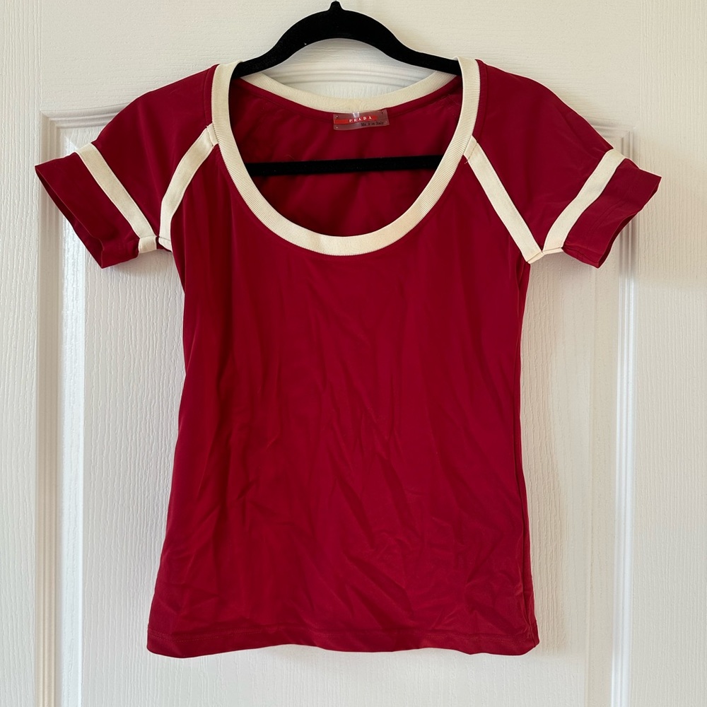 Prada Women’s Top S/M Dark Red